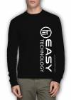 Long Sleeve POLO Easy and Tech Black color - Medium